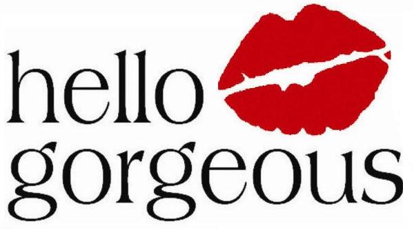 Hello Gorgeous red lip logo